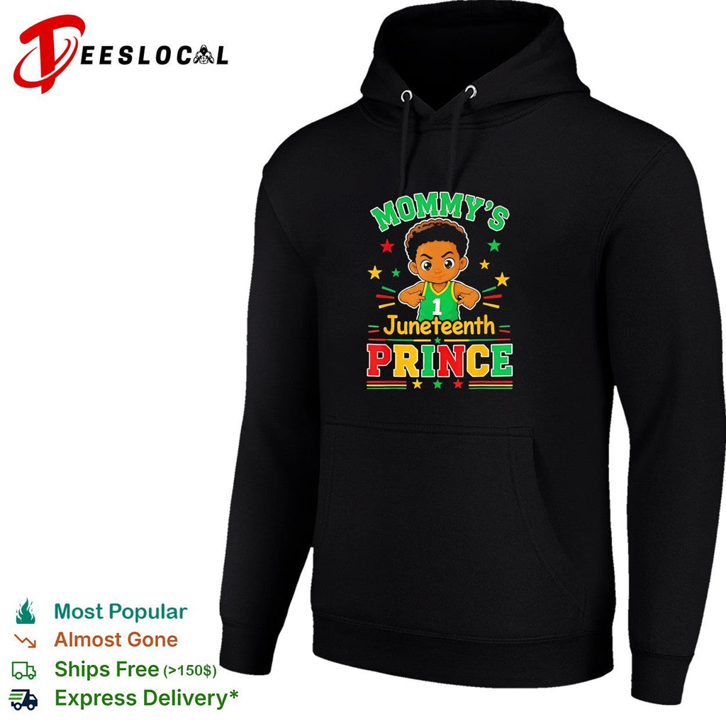Mommy’s Juneteenth prince little boy basketball celebration shirt Unisex