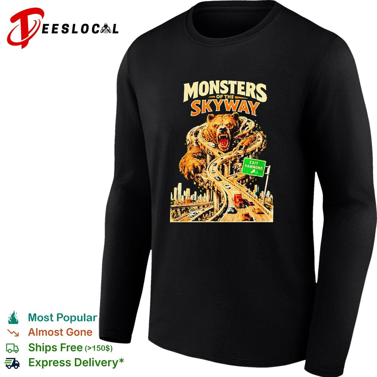 Monsters skyway giant monster bridge shirt Unisex