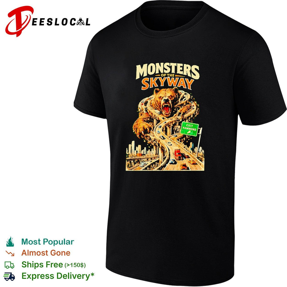 Monsters skyway giant monster bridge shirt Unisex