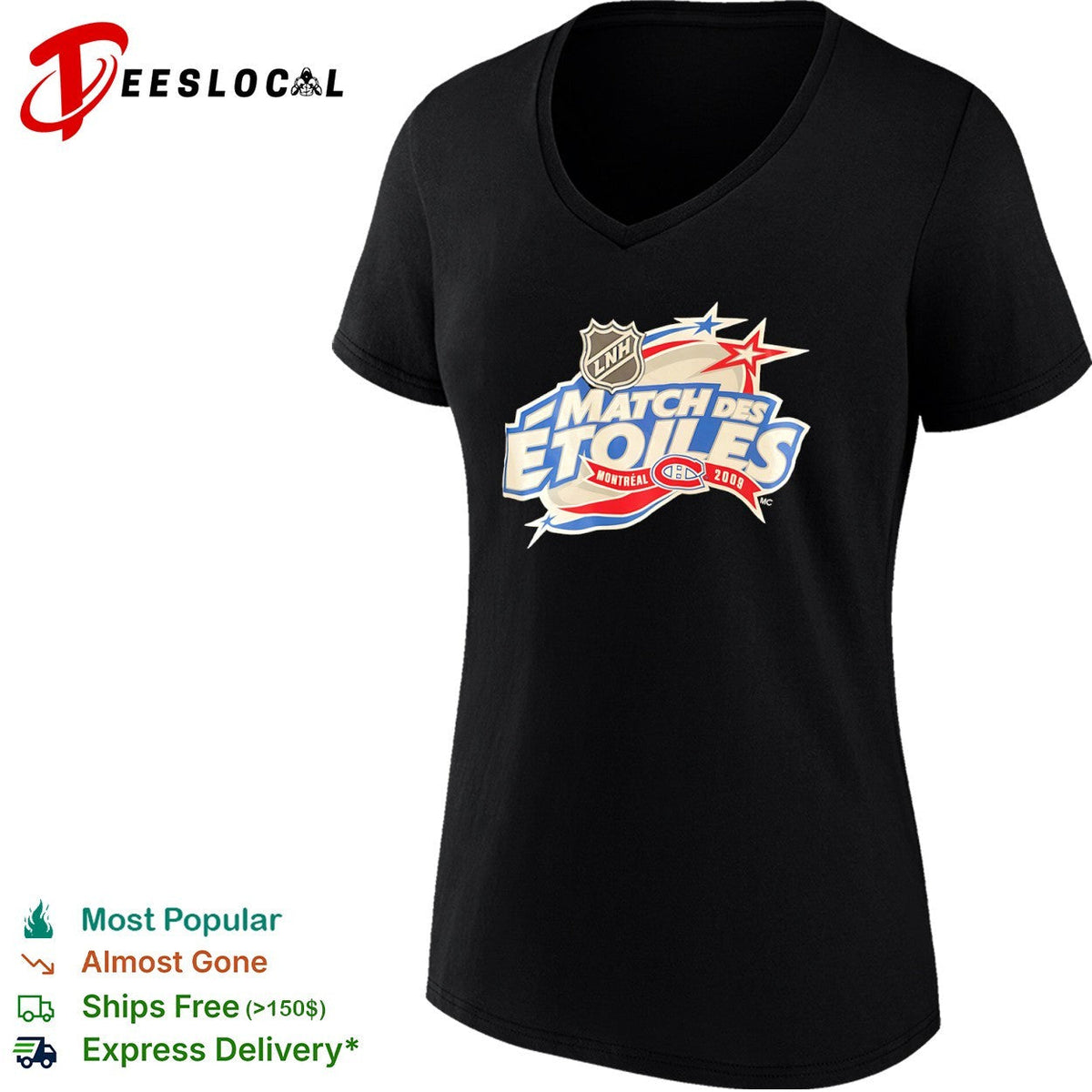 Montreal Canadiens 2009 Match des Etoiles LNH Hockey NHL shirt Unisex