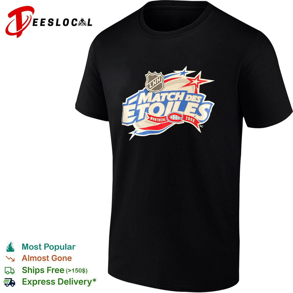 Montreal Canadiens 2009 Match des Etoiles LNH Hockey NHL shirt Unisex