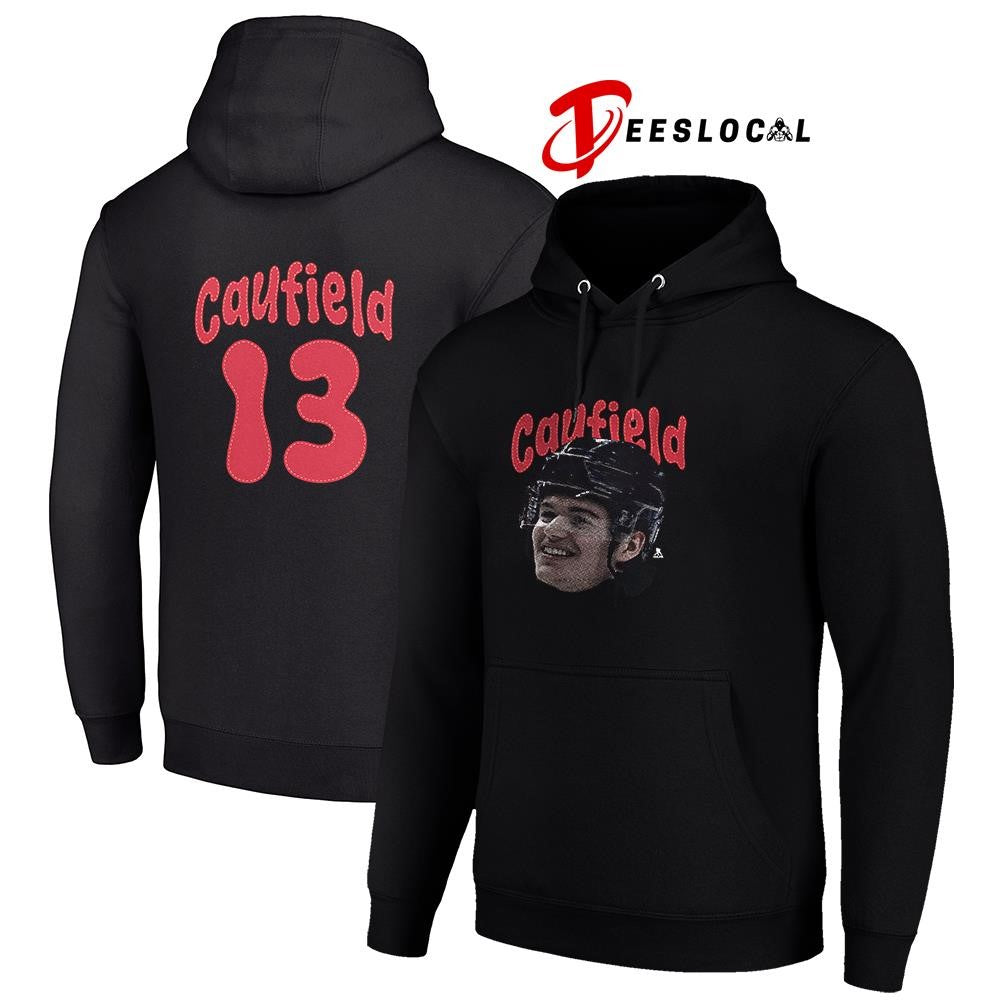 Montreal Canadiens Cole Caufield portrait name and number shirt Unisex