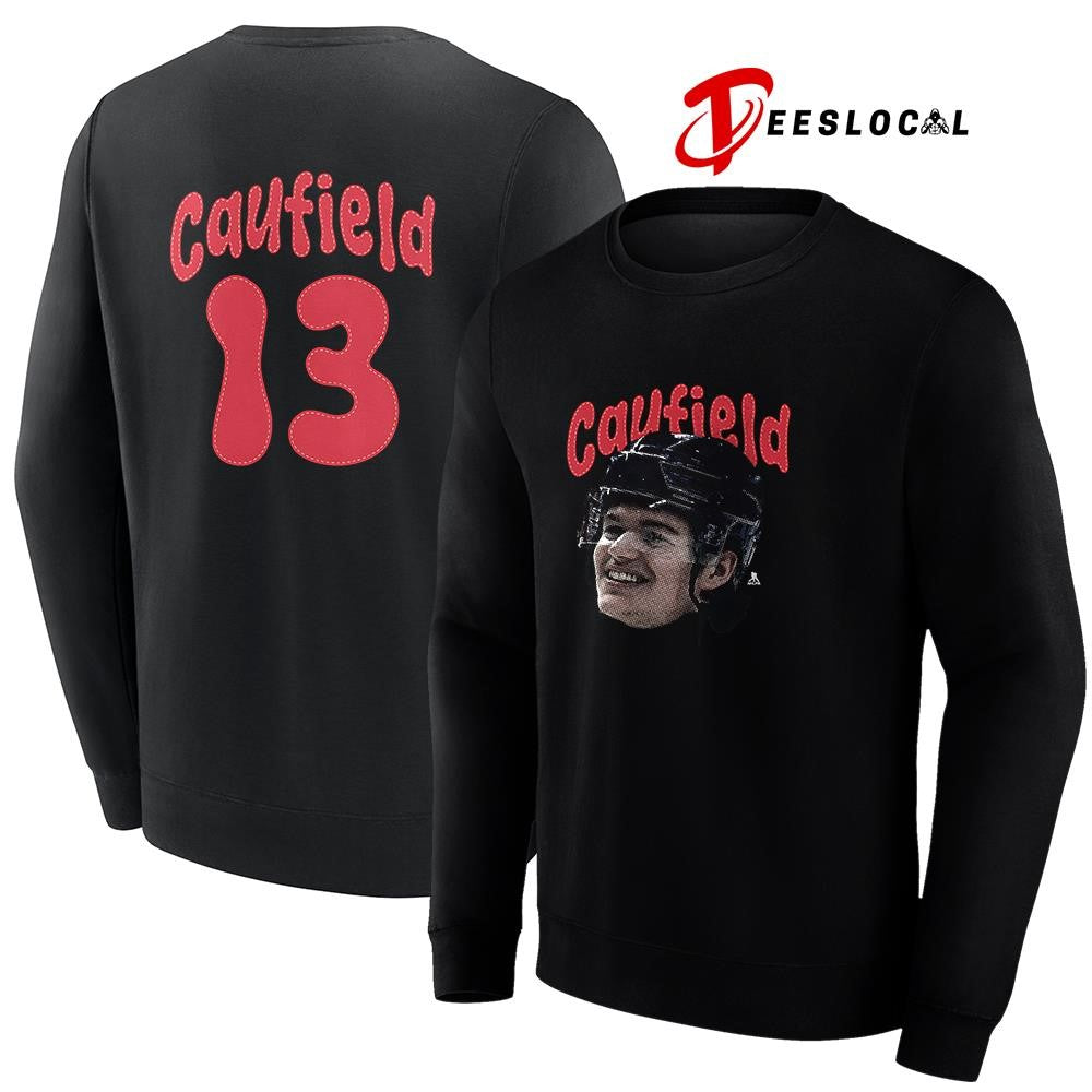 Montreal Canadiens Cole Caufield portrait name and number shirt Unisex