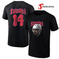 Montreal Canadiens Nick Suzukia portrait name and number shirt Unisex