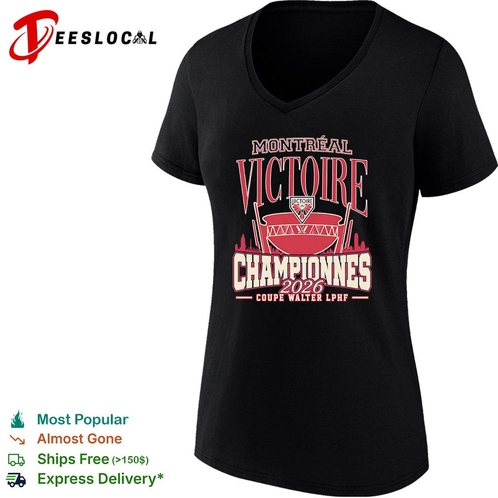 Montreal Victoire 2026 Championnes Coupe Walter LPHF hockey team championship shirt Unisex