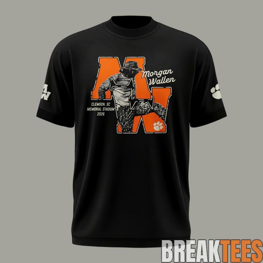 Morgan Wallen x Clemson Tigers “Still The Problem Tour 2026” Memorial Stadium Black Shirt Unisex