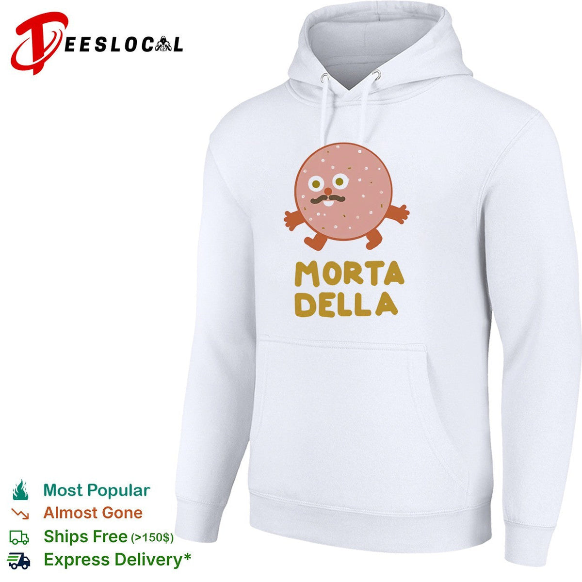 Mortadella Food Cartoon Character Salami Meat shirt Unisex