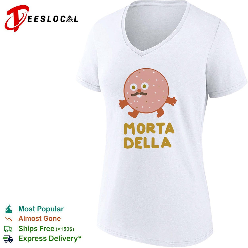 Mortadella Food Cartoon Character Salami Meat shirt Unisex