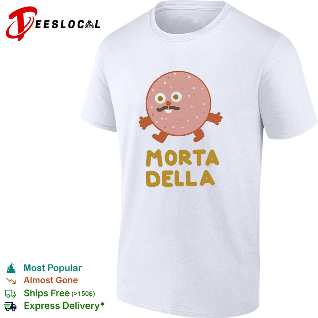 Mortadella Food Cartoon Character Salami Meat shirt Unisex