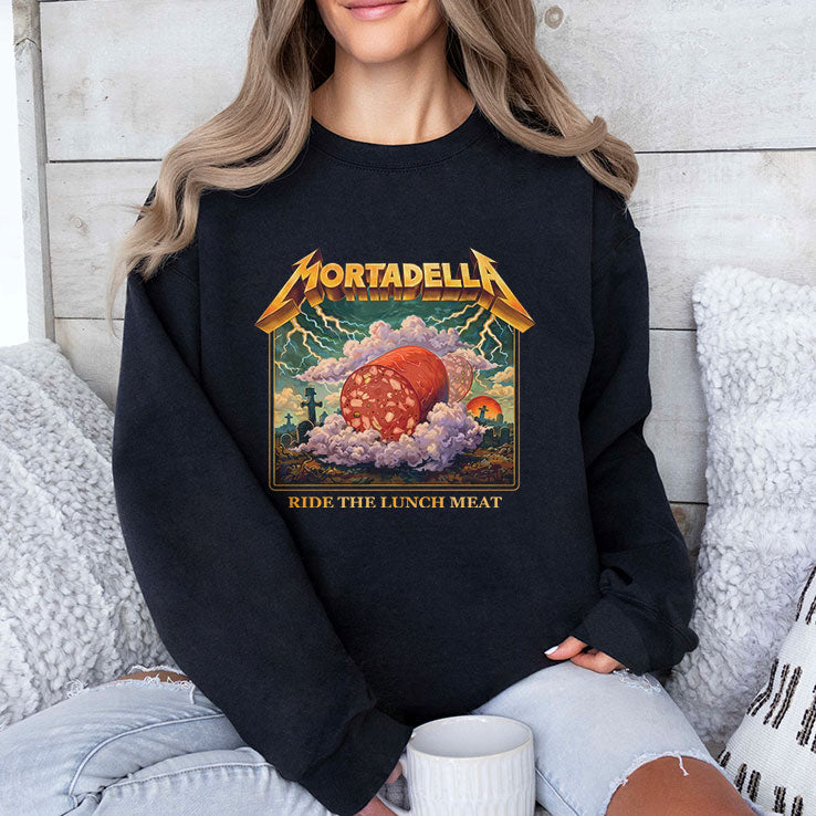 Mortadella Ride The Lunch Meat Italian Food Funny T Shirt Unisex