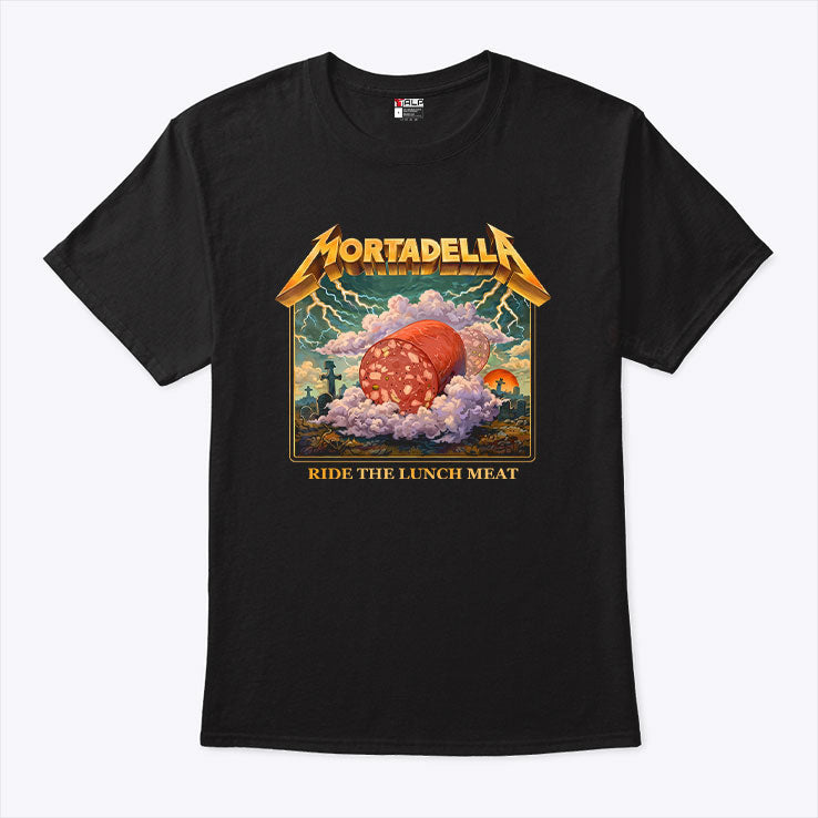 Mortadella Ride The Lunch Meat Italian Food Funny T Shirt Unisex