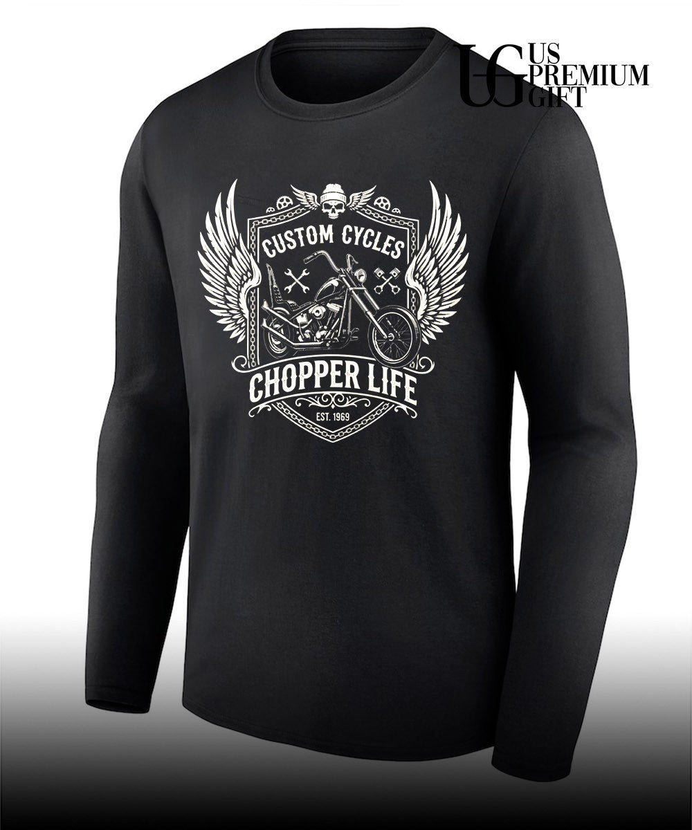 Motorcycle Chopper Custom Cycles Chopper Life Est 1969 shirt Unisex