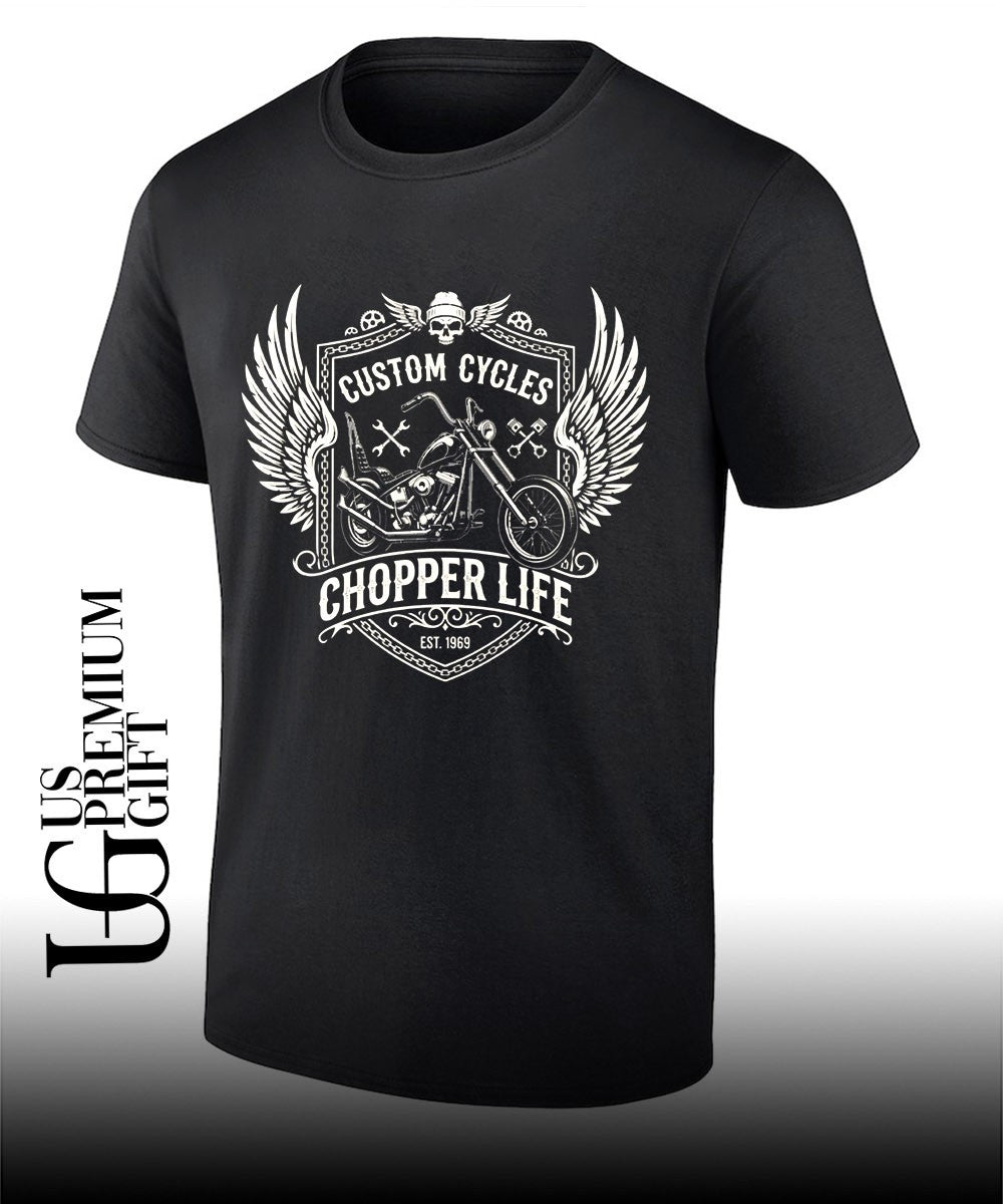 Motorcycle Chopper Custom Cycles Chopper Life Est 1969 shirt Unisex