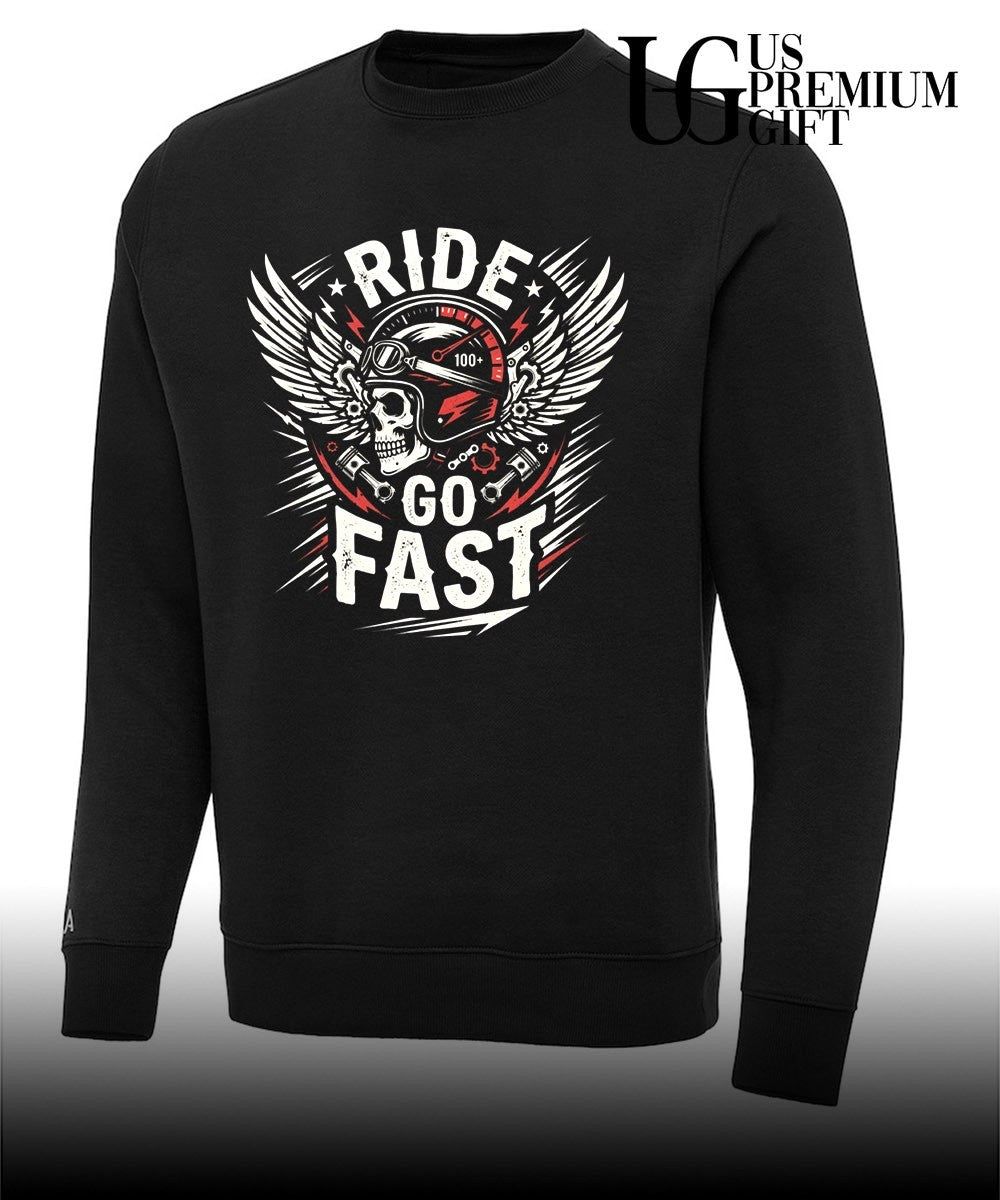 Motorcycle Rider Skull Helmet Ride Go Fast shirt Unisex