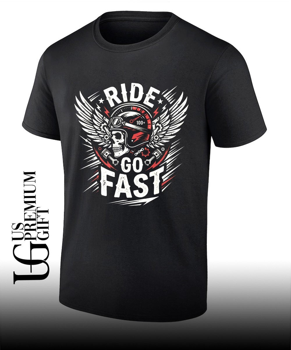 Motorcycle Rider Skull Helmet Ride Go Fast shirt Unisex