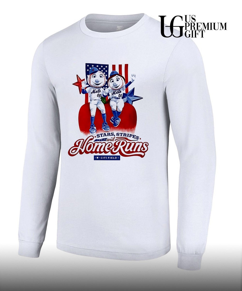 Mr. and Mrs. Met New York Mets Stars Stripes and Home Runs Citi Field shirt Unisex