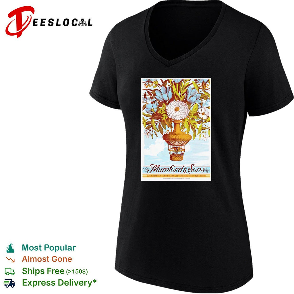 Mumford and Sons Folsom Field Boulder CO June 6 2026 Sierra Ferrell Dylan Gossett shirt Unisex