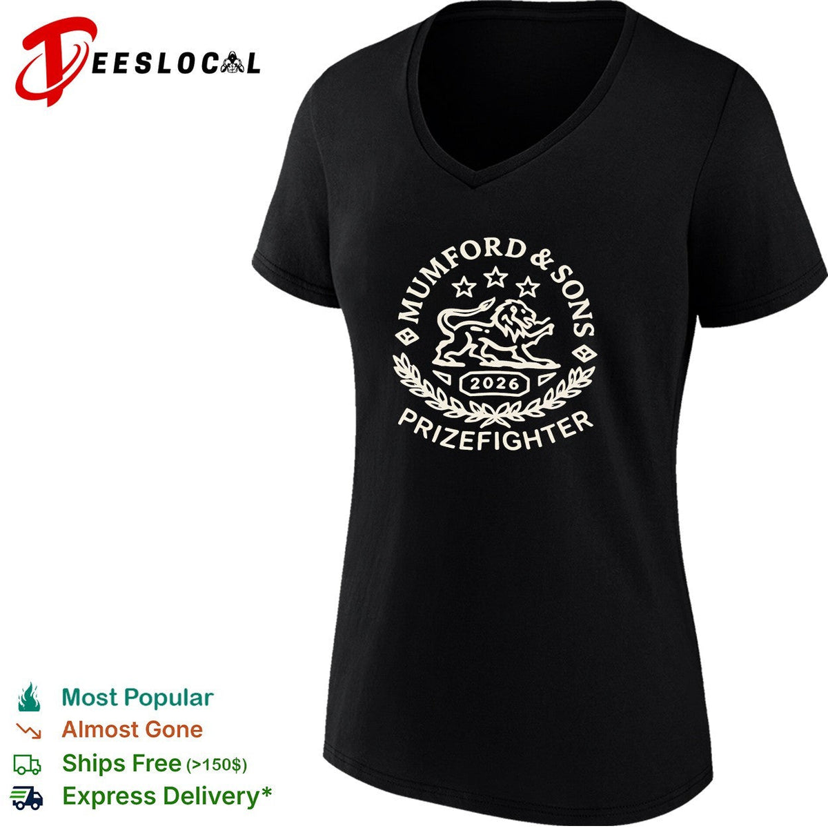 Mumford and Sons Prizefighter Tour 2026 shirt Unisex