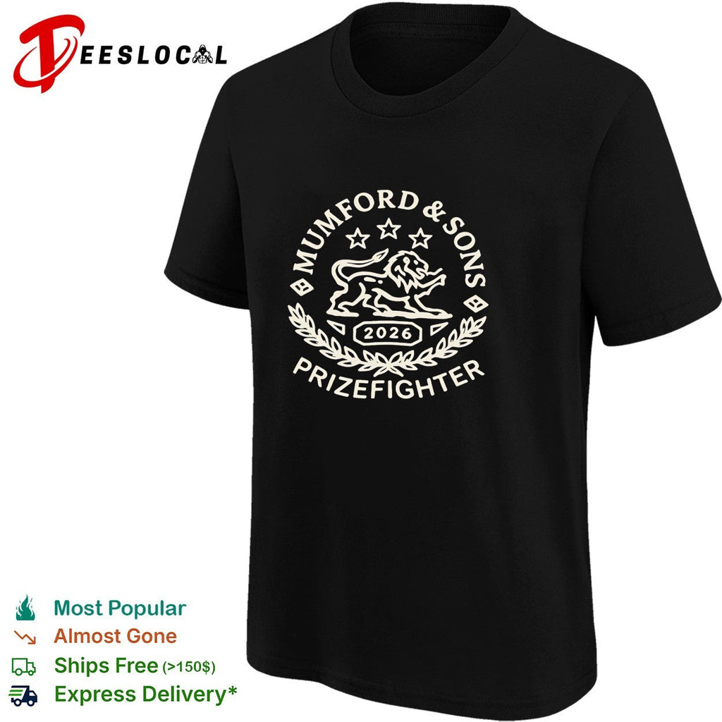 Mumford and Sons Prizefighter Tour 2026 shirt Unisex