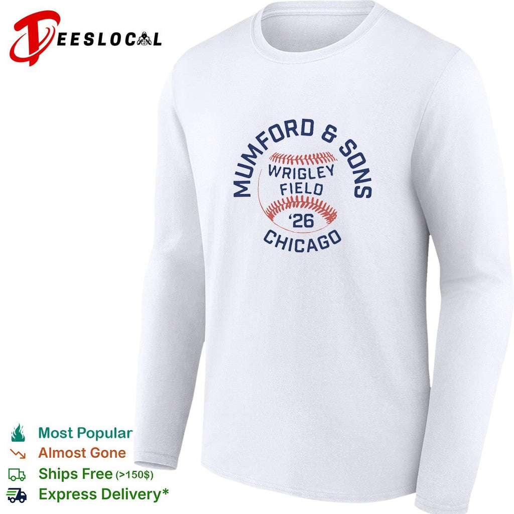 Mumford and Sons Wrigley Field Chicago 2026 baseball concert shirt Unisex