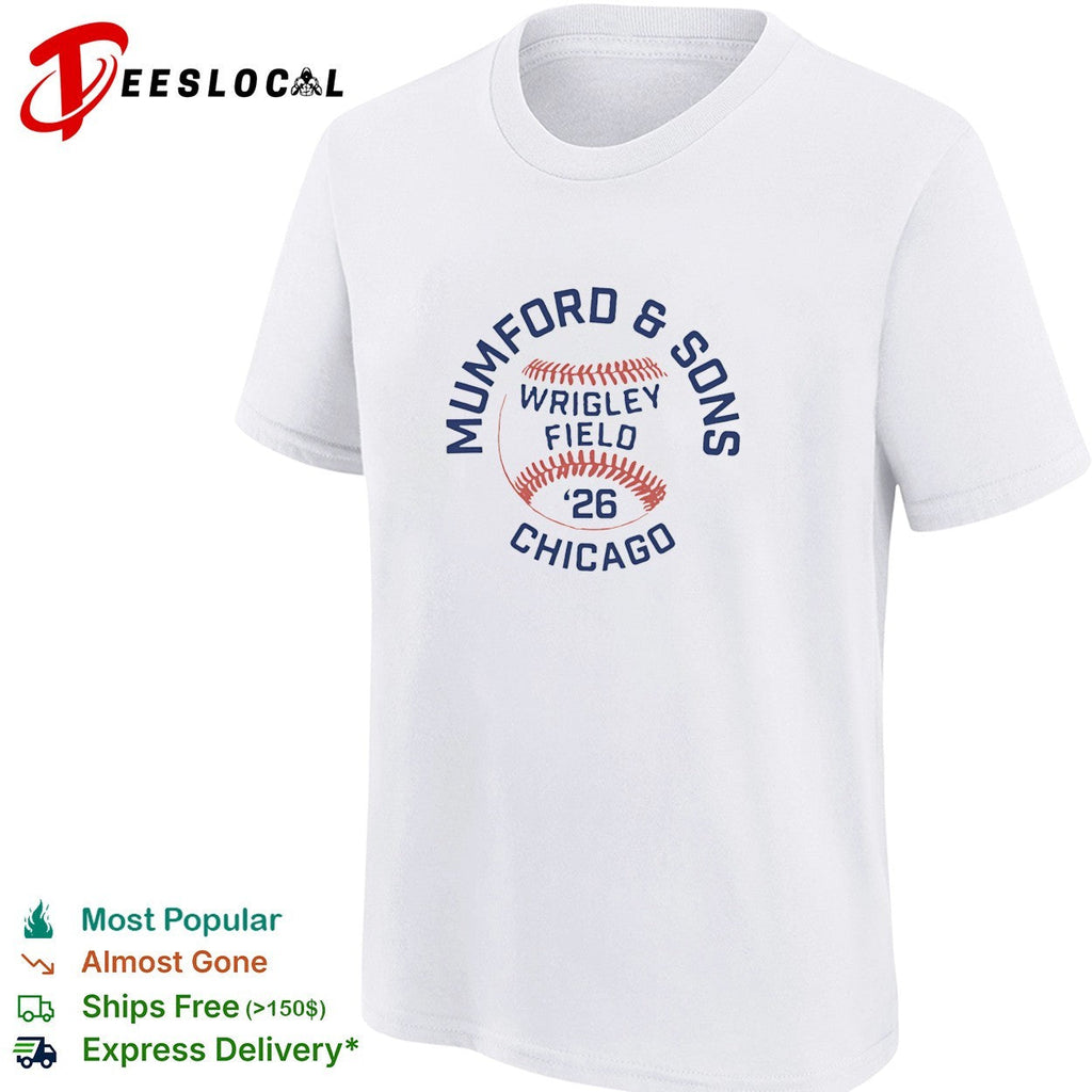 Mumford and Sons Wrigley Field Chicago 2026 baseball concert shirt Unisex