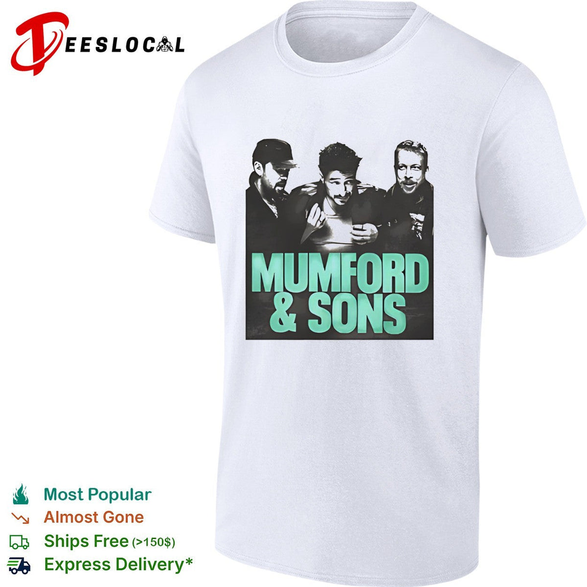 Mumford and Sons band photo portrait shirt Unisex