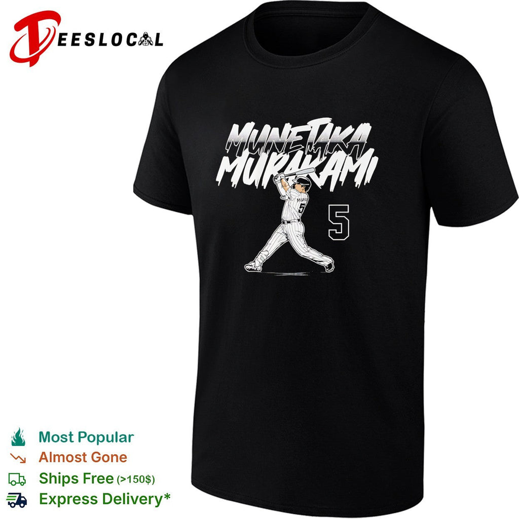 Munetaka Murakami number 5 Chicago White Sox Slugger Swing Number shirt Unisex