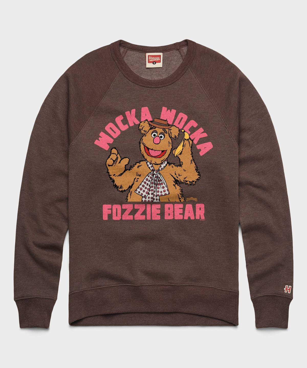 Muppets Fozzie Bear Wocka Wocka Crewneck Unisex