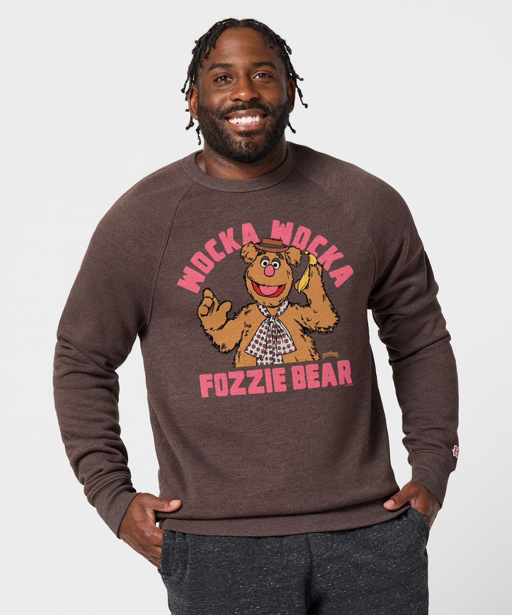 Muppets Fozzie Bear Wocka Wocka Crewneck Unisex