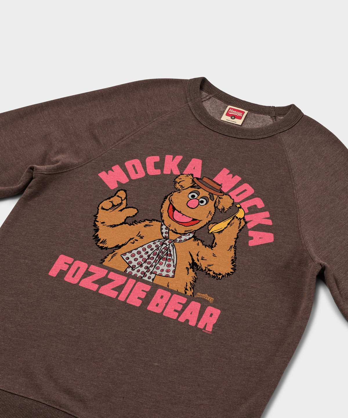 Muppets Fozzie Bear Wocka Wocka Crewneck Unisex