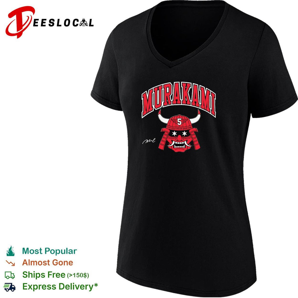 Murakami the Southside Samurai number 5 horned mask signature graphic shirt Unisex