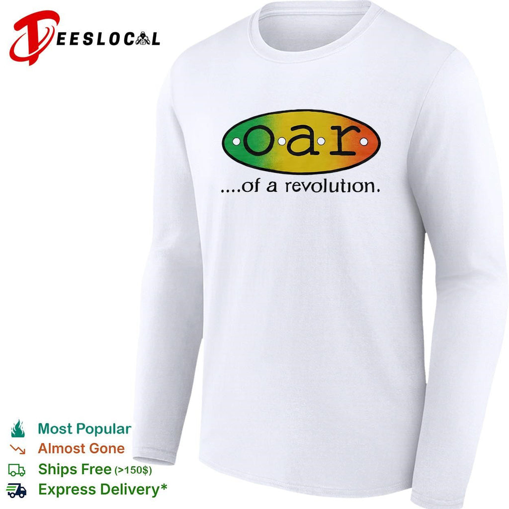 Music duo of a revolution rainbow gradient oval logo shirt Unisex