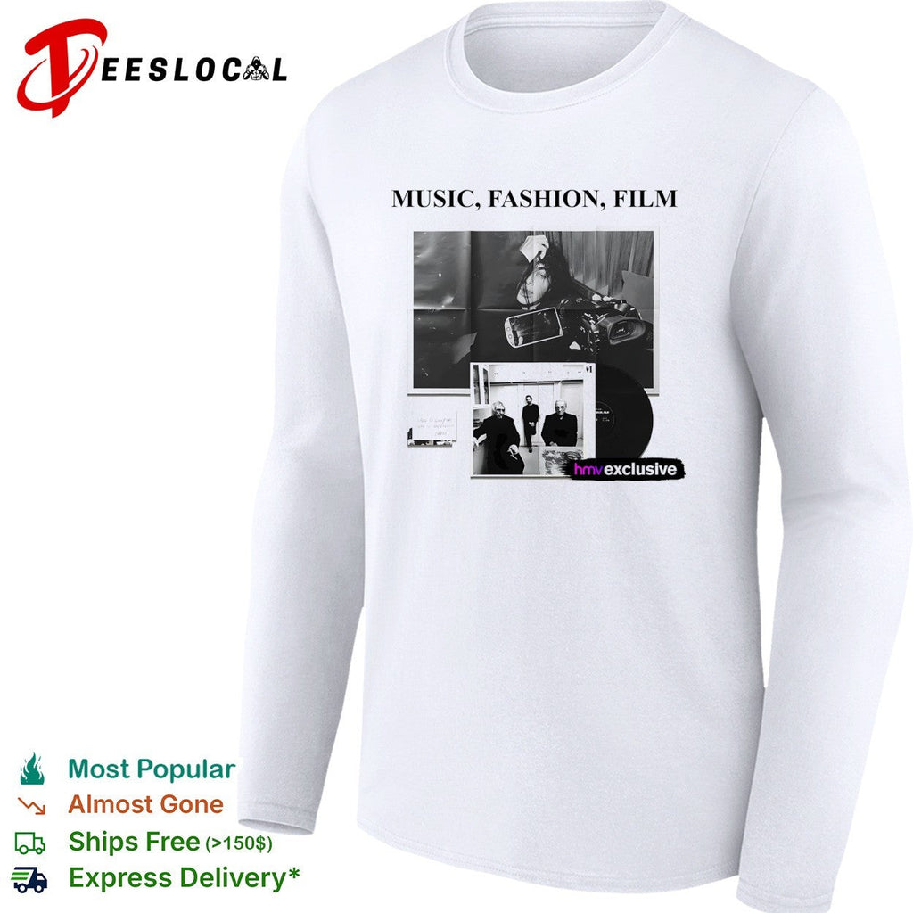 Music fashion film poster collage HMV exclusive vinyl shirt Unisex