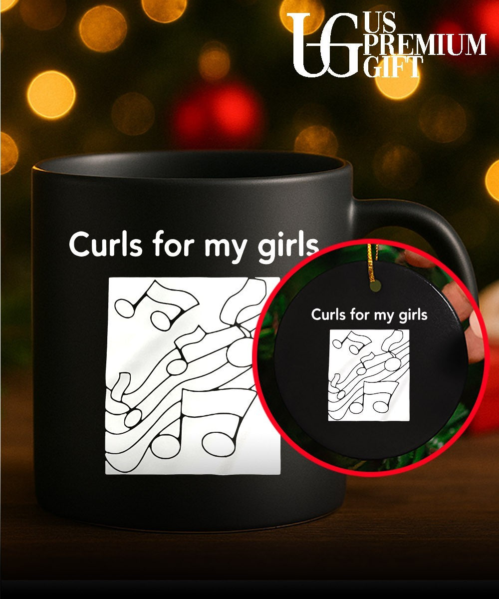 Musical Notes Curls for my girls shirt Unisex