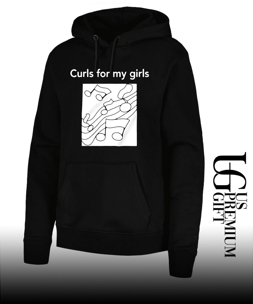 Musical Notes Curls for my girls shirt Unisex