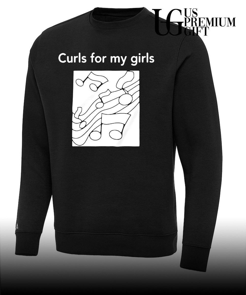 Musical Notes Curls for my girls shirt Unisex