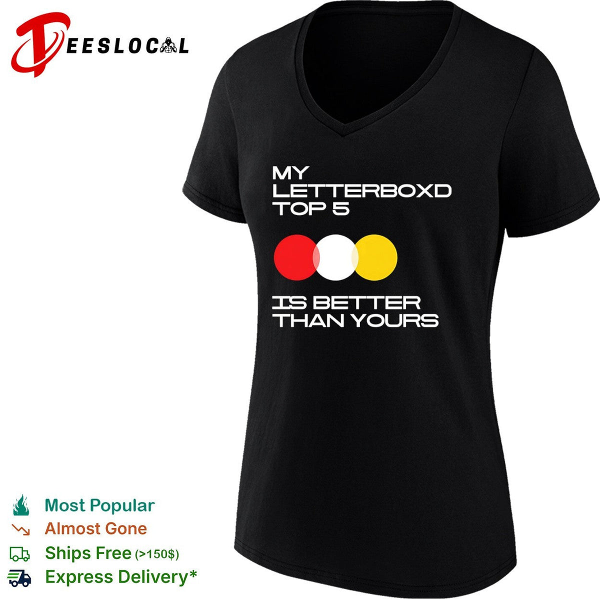 My Letterboxd Top 5 is better than yours film critic cinephile community shirt Unisex