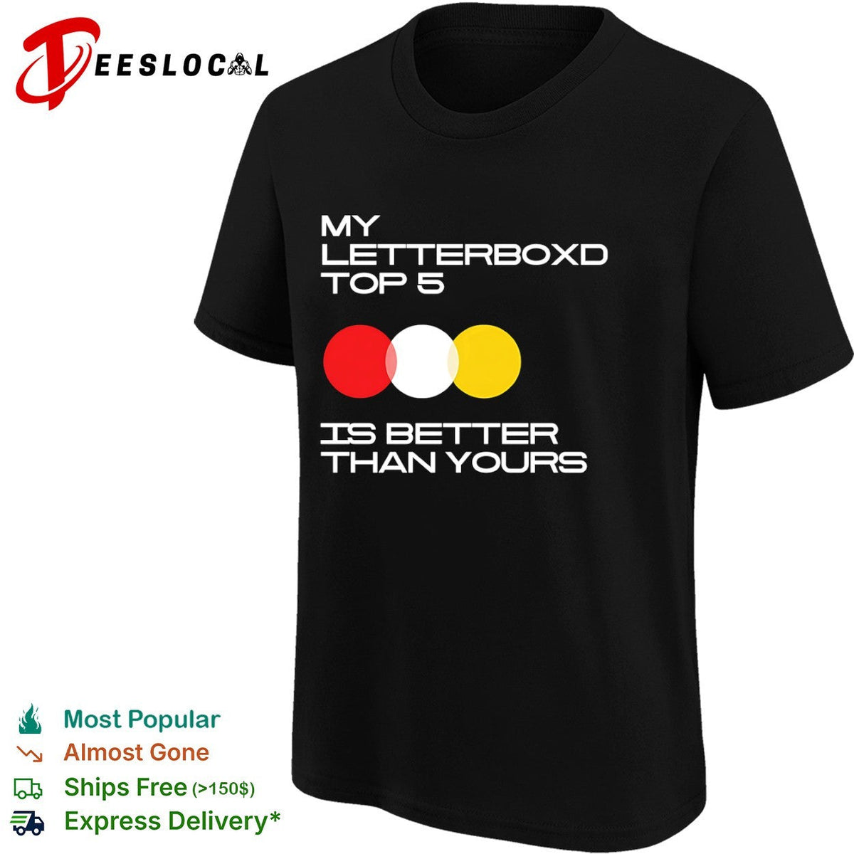 My Letterboxd Top 5 is better than yours film critic cinephile community shirt Unisex