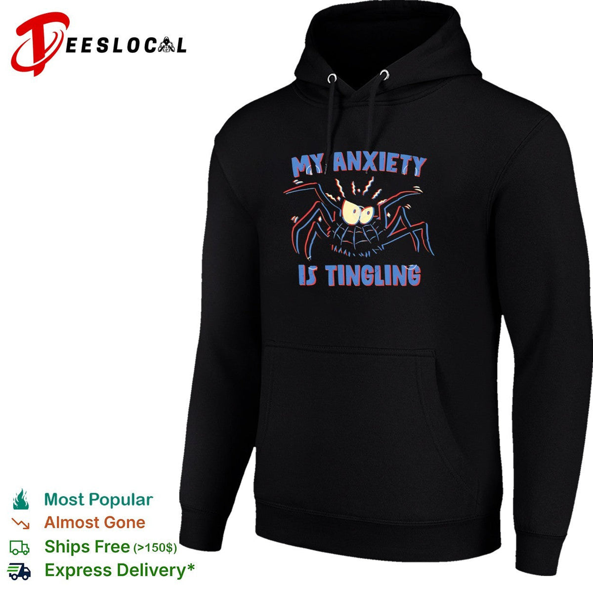 My anxiety is tingling a spider with a spidey sense shirt Unisex