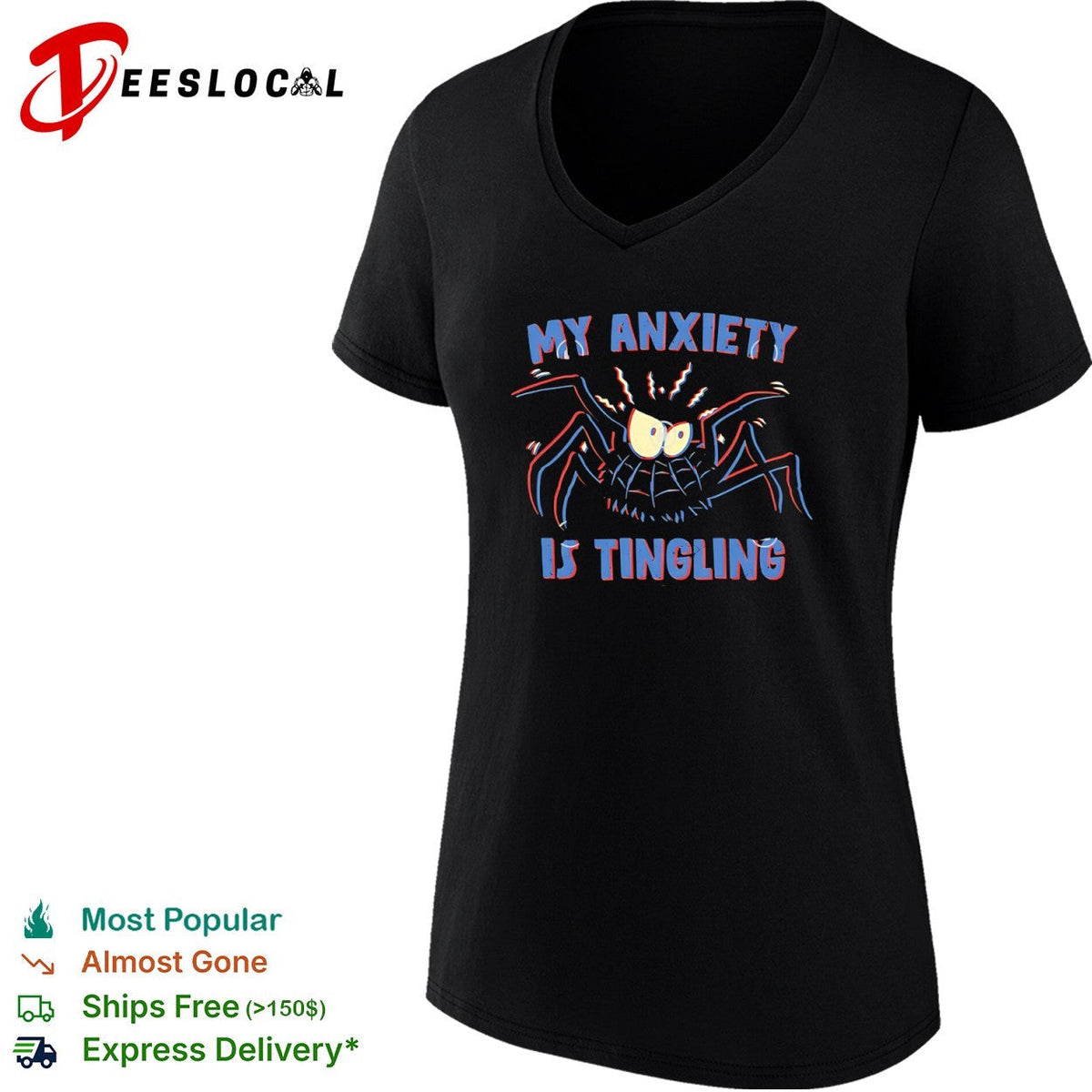 My anxiety is tingling a spider with a spidey sense shirt Unisex