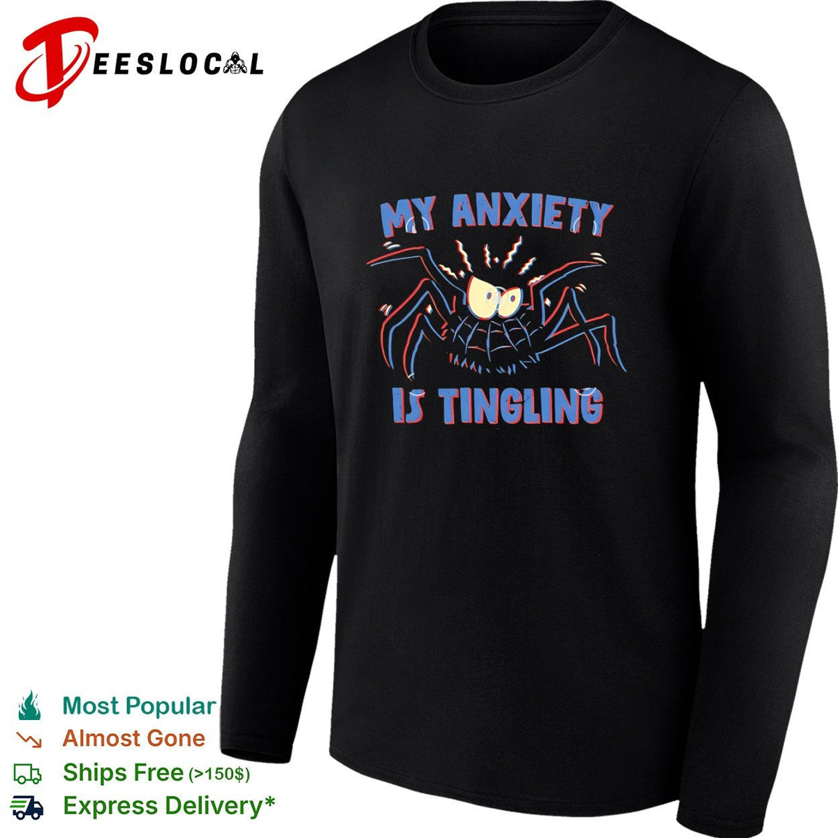 My anxiety is tingling a spider with a spidey sense shirt Unisex
