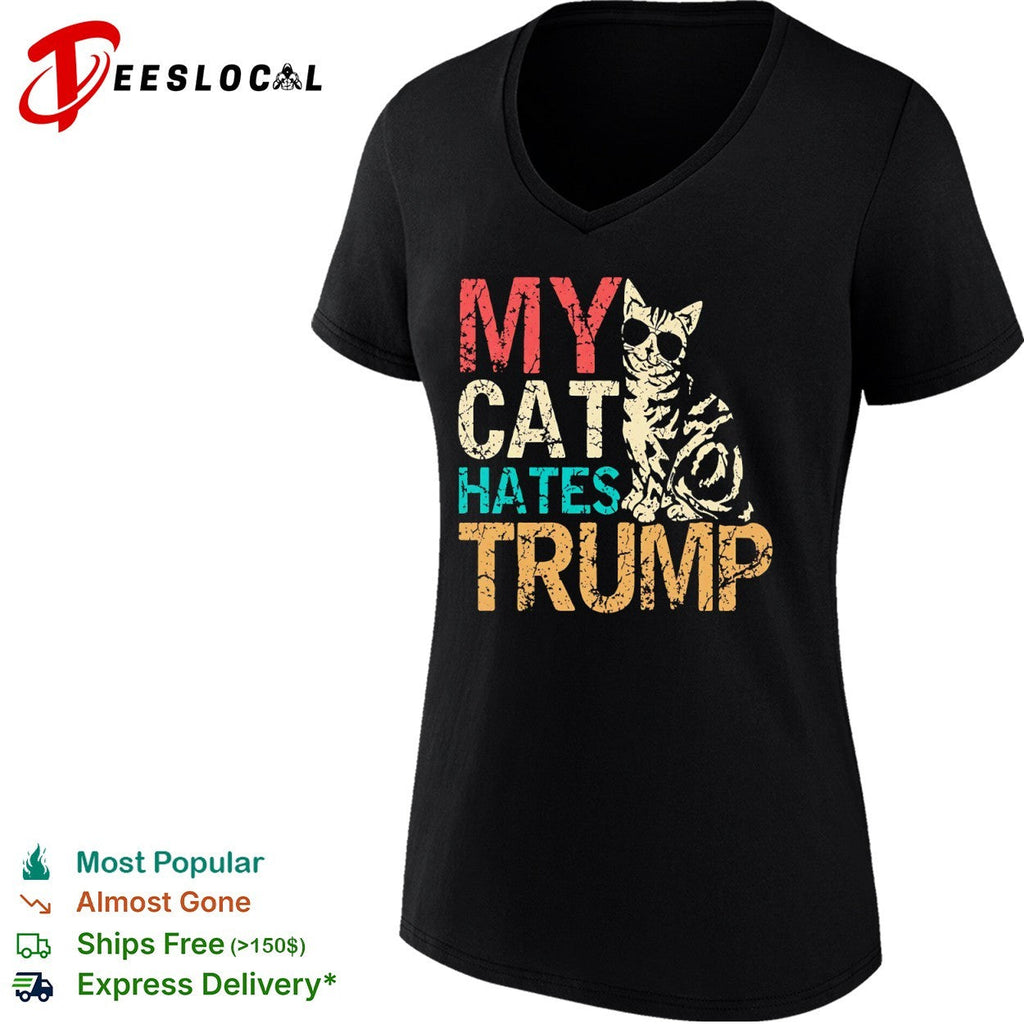 My cat hates Trump shirt Unisex