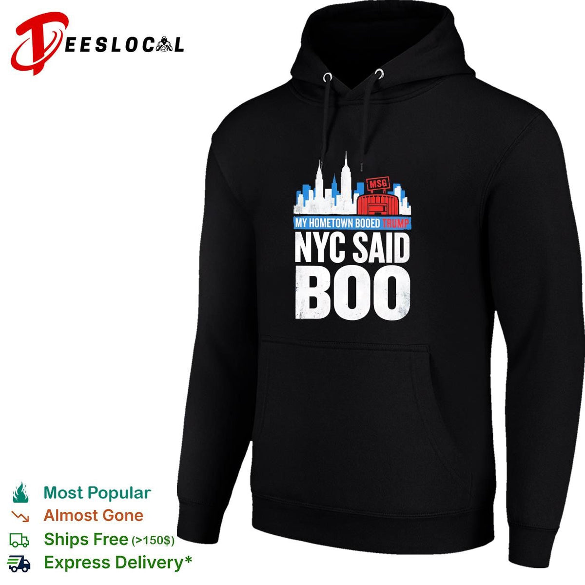 My hometown booed Trump NYC Said Boo MSG Garden political graphic shirt Unisex