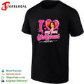 My hot girlfriend Melisa heart photo pink graphic shirt Unisex