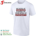 My level of sacasm is based on your level of stupidity shirt Unisex
