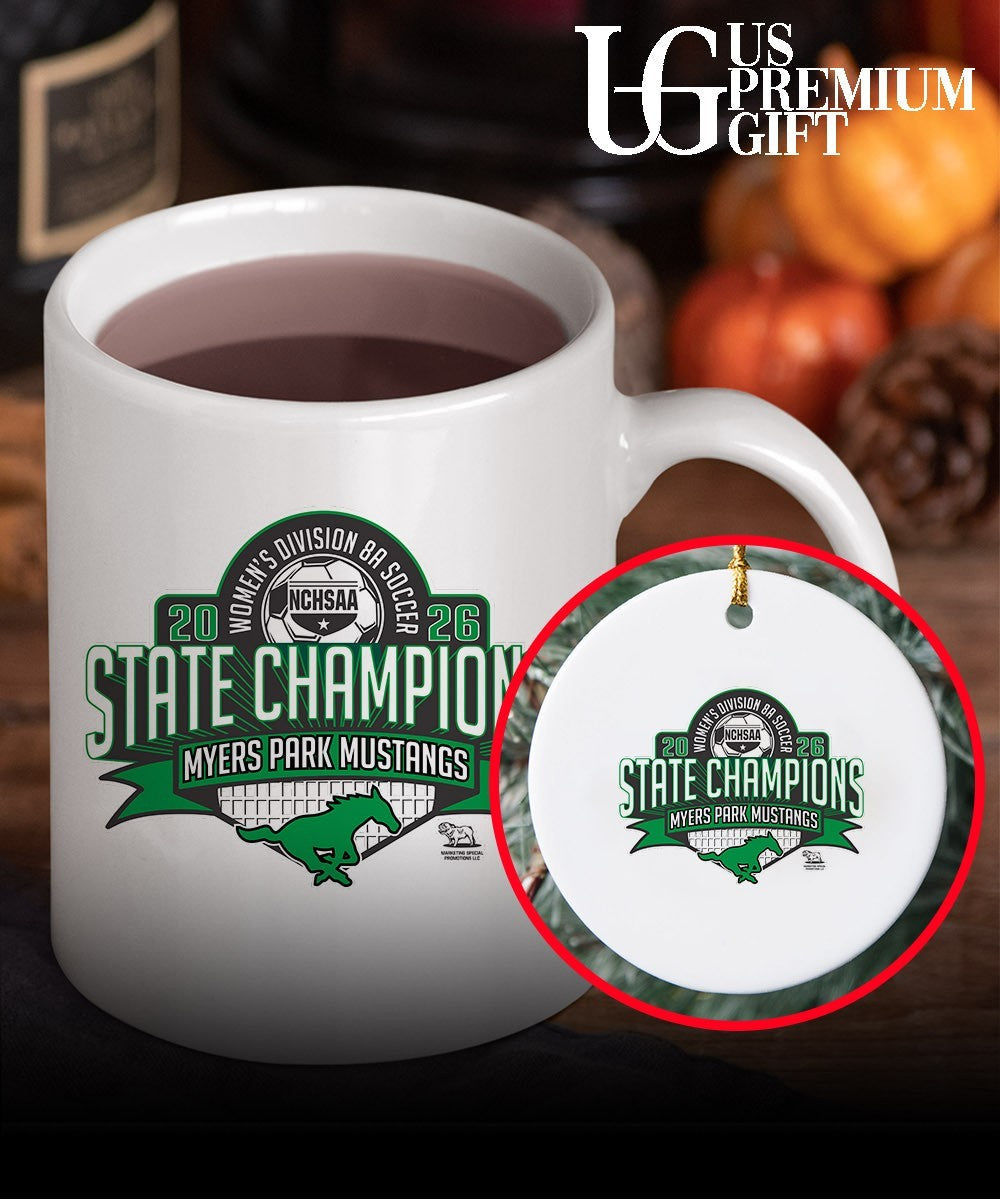 Myers Park Mustangs NCHSAA Women’s Division 8A Soccer State Championship 2026 shirt Unisex