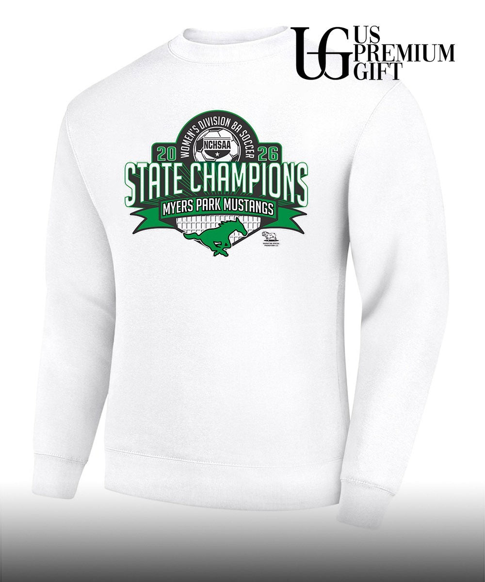 Myers Park Mustangs NCHSAA Women’s Division 8A Soccer State Championship 2026 shirt Unisex