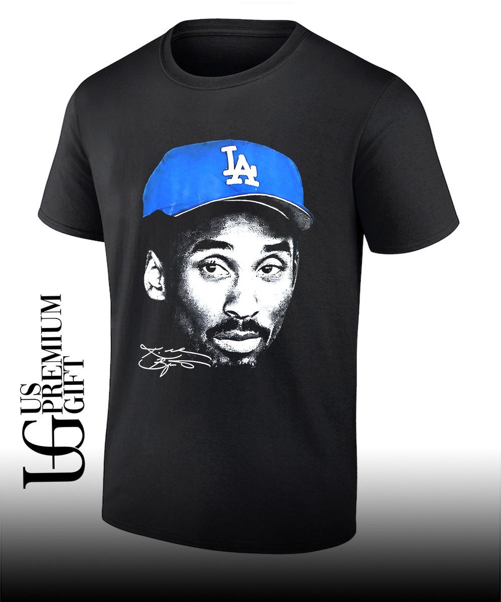 Myles Garrett wearing Kobe Bryant Dodgers hat signature shirt Unisex
