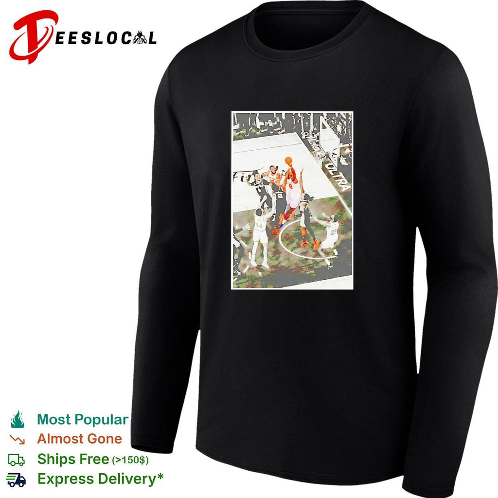 NBA Finals basketball game action photo framed art poster shirt Unisex
