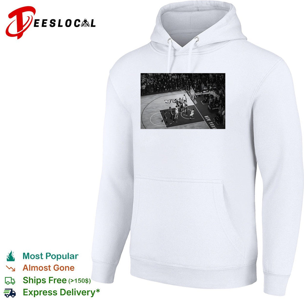 NBA Finals basketball game aerial view black white action photo shirt Unisex